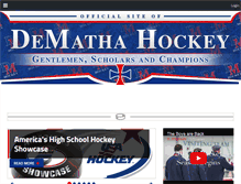 Tablet Screenshot of demathahockey.org